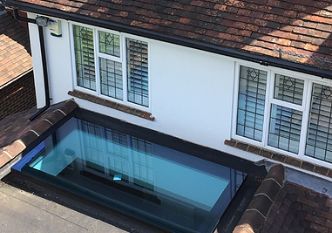 roof light installed on flat roof